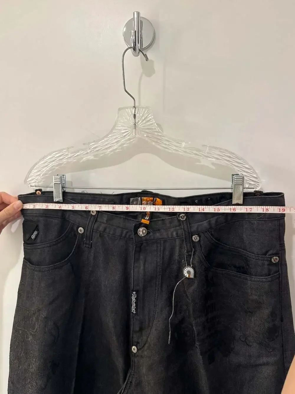 Akademiks Vintage Embroidered Black Denim Jeans